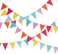 HESTYA 42 Pieces Colorful Pennant Banner Flag Multicolor Bunting String by Hestya