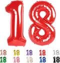 18 Balloon Numbers 40 Inch for 18th Year Old Birthday Decorations, Inflation by Mluchee
