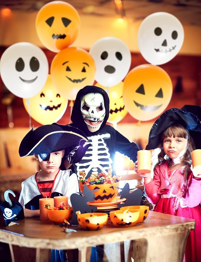 Halloween Balloons, 6 Styles | 60Pcs 12 Inch Halloween Latex Balloons - Image 3