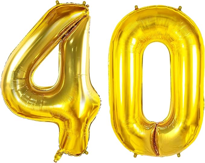 40 Balloons for 40th Birthday Party Decorations by Joycard