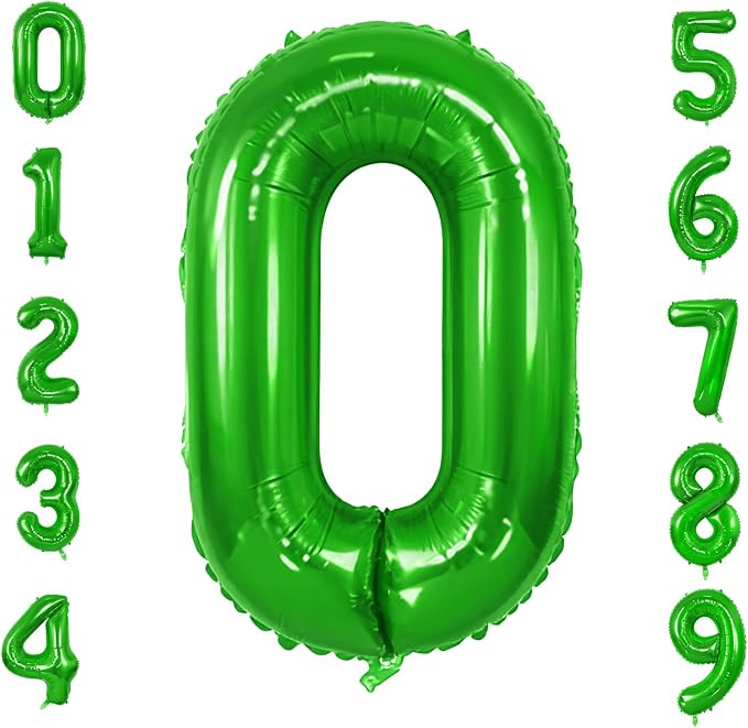 Number 0 Balloons for Birthday Party Decorations, 0-100 Large No.0 Balloons for by Joycard