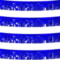 4 Pack Royal Blue Total 40 Feet Foil Fringe Garland Metallic Tinsel Banner Wall by iiCheerful