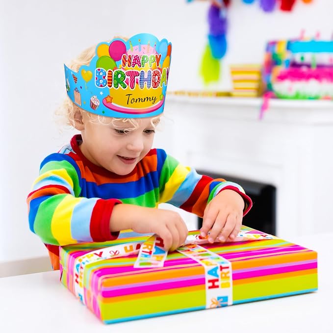 Yunsailing 36 Pcs Happy Birthday Crowns - Image 5