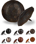 10 Pack 2" Round Head Iron Clavos Decorative Nails – Unfinished – Handmade Rustic Round Fasteners for Farmhouse Shutters, Faux Wood Beams, Barn Doors, Shutters, Gates – Ornamental Wood Accent