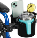 JOYTUTUS Wheelchair Cup Holder, 2-in-1 Walker Cup Holder by JoyTutus