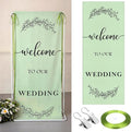 Yousoontic Welcome to Our Wedding Linen Rustic Wedding Welcome Banner Plain by Yousoontic