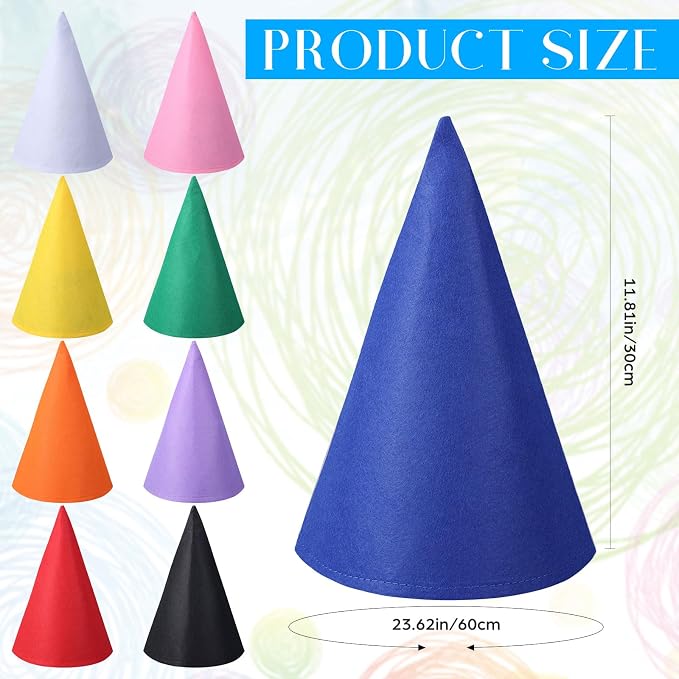 Crayon Gnome Hats Felt Conical Dwarf Cap - Image 2
