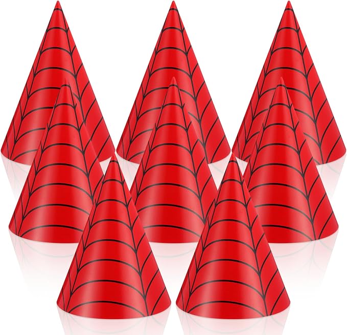 Watersay 24 Pcs Themed Party Hats Theme Cone Paper Hats by Unknown