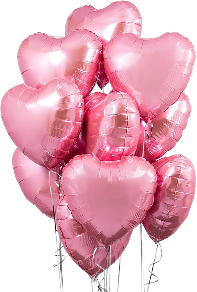 KatchOn Pink Heart Balloons 18 Inch, Light Pink Pride Month Decorations by KatchOn