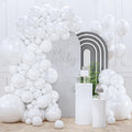 PartyWoo Pearl White Balloons 128pcs Different Sizes Pack of 18 12 10 5 Inch by PartyWoo