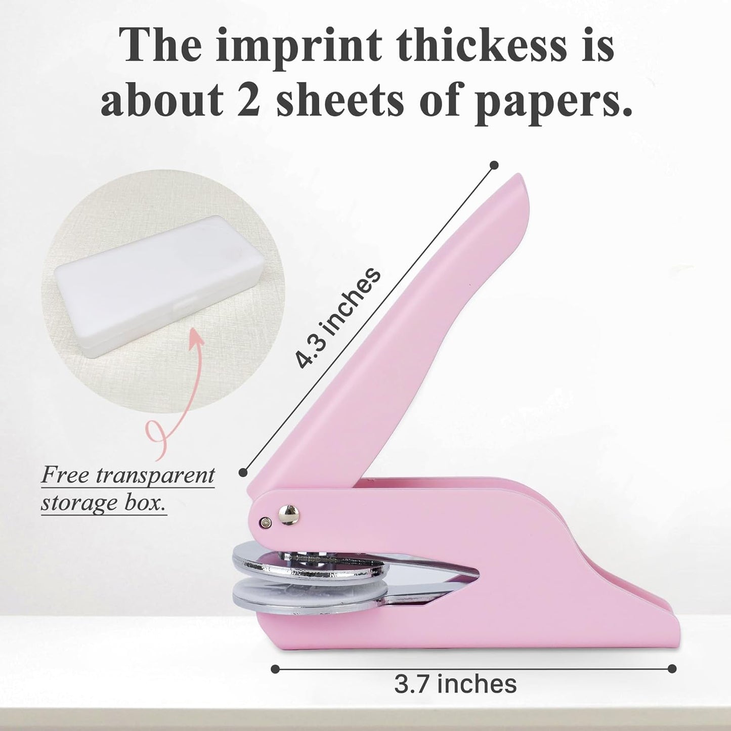 Book Embosser Custom Embosser Stamp with Your Name or Design Personalized Library Embosser Stamp Customized Books Business Cards Paper Documents Notebooks etc. (15)