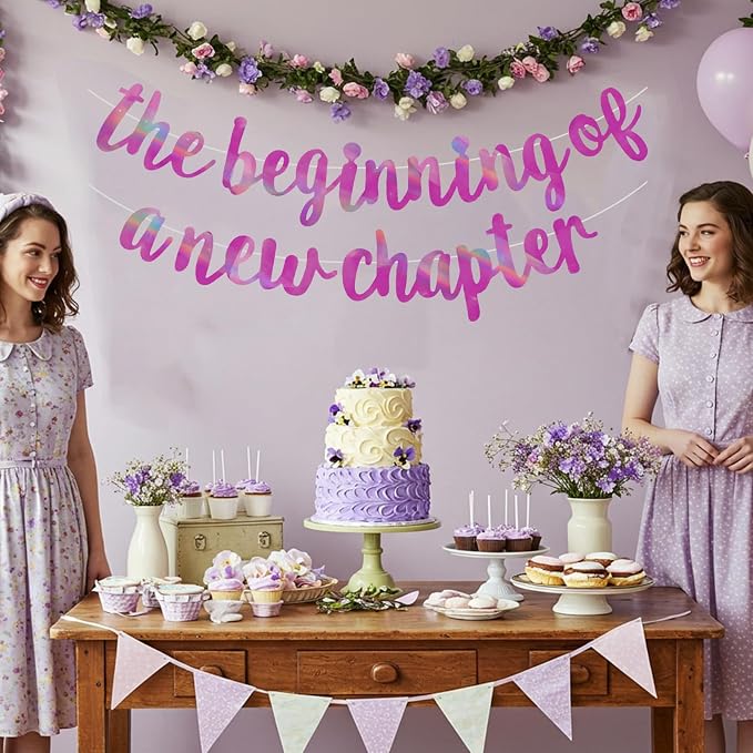 BEISHIDA Rainbow Purple Pre-Strung The Beginning of A New Chapter Banner | - Image 5