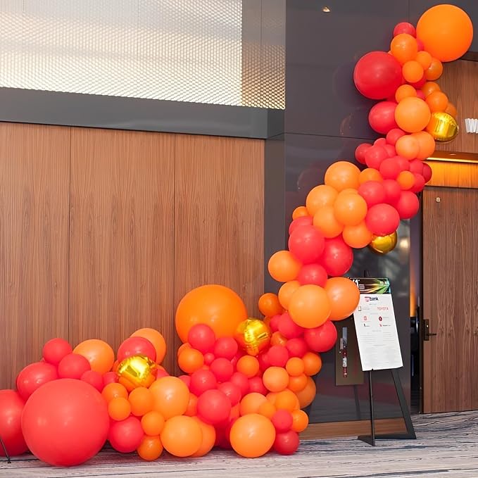 Voircoloria 110pcs Orange Latex Party Balloons, 12inch | - Image 7