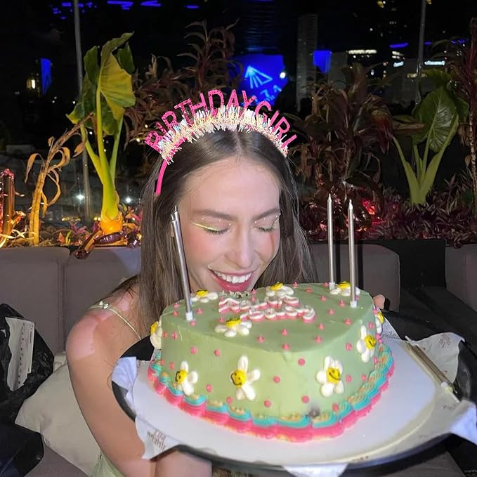 CIEHER Birthday Girl Headband Birthday Crown - Image 8