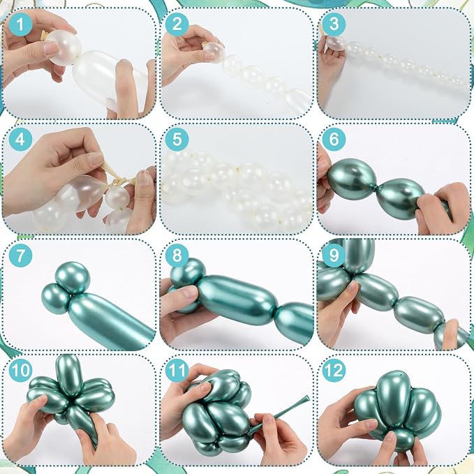 Civaner 52 Pcs Under The Sea Party Decorations 4 Sets Mermaid Table Centerpiece - Image 4
