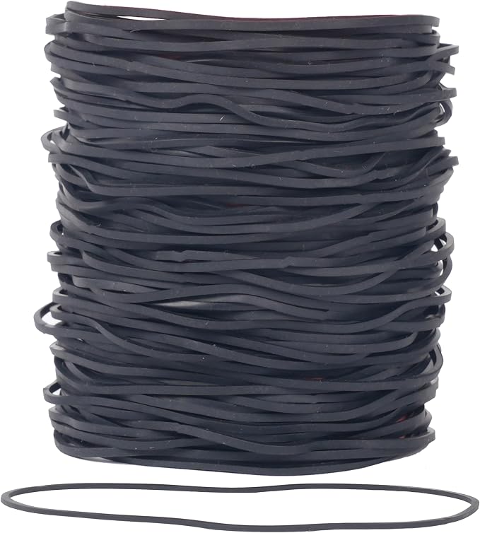 AIWOQI Rubber Bands for Balloon Arches 300Pcs 4.8inch Big Stretchy Long | Black by AIWOQI