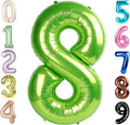 8 Balloon Numbers, 40In Green Balloons by Mluchee