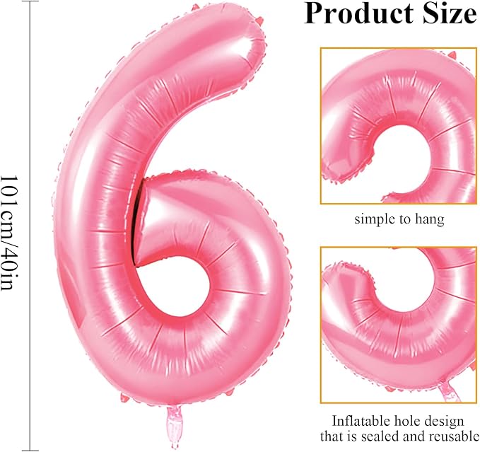 Number 66 Balloons for 66th Birthday Party Decorations, 0-100 Large No.66 - Image 2