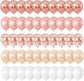 Rose Gold Balloons, 12Inch Metallic Pearl Rose Gold and White Balloons by Froova