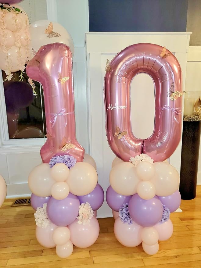 Number 18 Balloon 40Inch for 18 Year Old Birthday Decorations, Pearl Pink | - Image 4