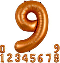 TONIFUL 40 Inch Orange Large Numbers Balloon 0-9 Birthday Party Decorations by TONIFUL