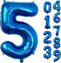 40 Inch Navy Blue Number 5 Foil Balloon by Unknown