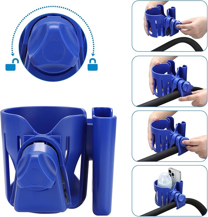Accmor Stroller Cup Holder, Walker Wheelchair Bike Drinks Holder | Universal - Image 6