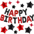 CANREVEL Happy Birthday Banner Decorations + 12Pcs Star Balloons, by CANREVEL