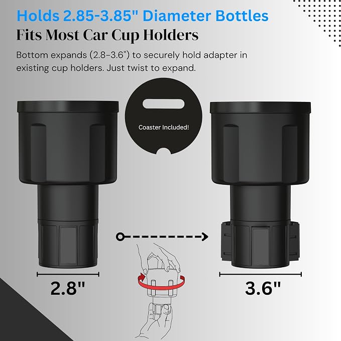 Car Cup Holder Expander Adapter - Image 4