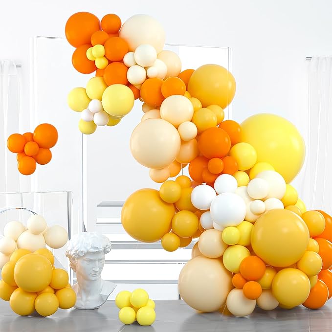 PartyWoo Yellow Balloon Garland, Birthday Decorations by PartyWoo