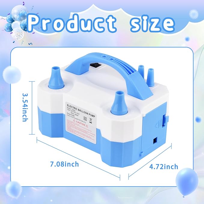 Electric Balloon Pump, Portable Electric Balloon Blower Machine Balloon Air - Image 2