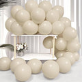 Firomi Beige Latex Balloons 12-inch 100 Pack | Big Helium Thicken Sand Balloon by Firomi