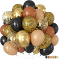 Cheetah Print Balloon, 12 Inch Black Brown and Leopard Gold Confetti Balloon by Froova