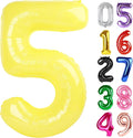 Yellow Number 5 Balloon 40 Inch, 5th Birthday Party Decorations Men Women | by IWERP