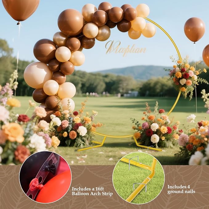 Antizz 6.6FT Balloon Arch Stand, Round Wedding Arches Frame | Metal Circle Arch - Image 7