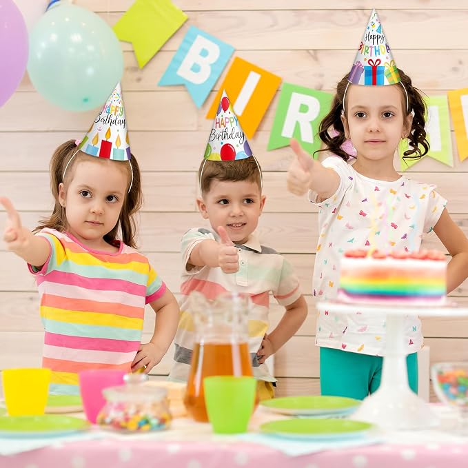 Lonfliness 32Pcs Colorful Party Hats - Image 7
