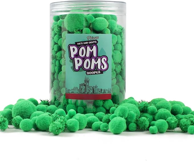900 PCS Pom Poms, Soft and Fluffy Craft Pom Poms, - Image 7