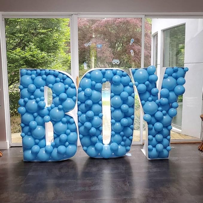 Marquee Letters 3FT Tall Mosaic Balloon Frame Pre-Cut Foam Board Letter M | - Image 5