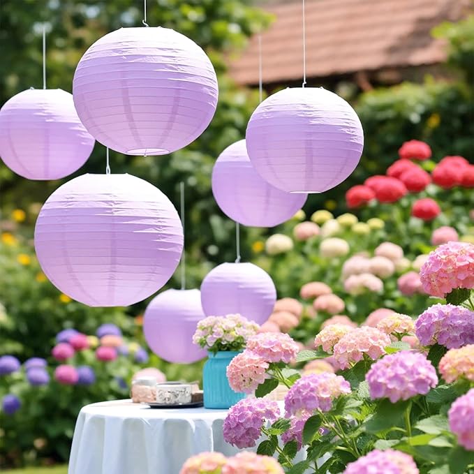 Light Purple Chinese Paper Lanterns - Image 5