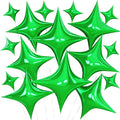 Green Star Balloons, 26 Inch and 10 Inch Green Stars Shaped Balloon by BIAPIAN