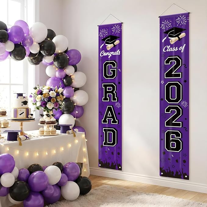 Graduation Decorations 2026 Porch Banner, Congrats Grad Class of 2026 Banner - Image 7