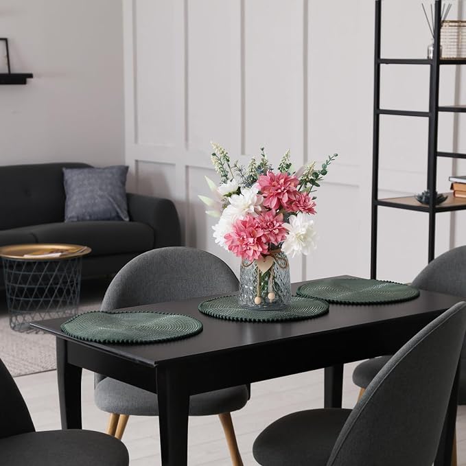 Leftover Faux Flowers in Vase, Artificial Flowers in Vase, Table Centerpieces - Image 9