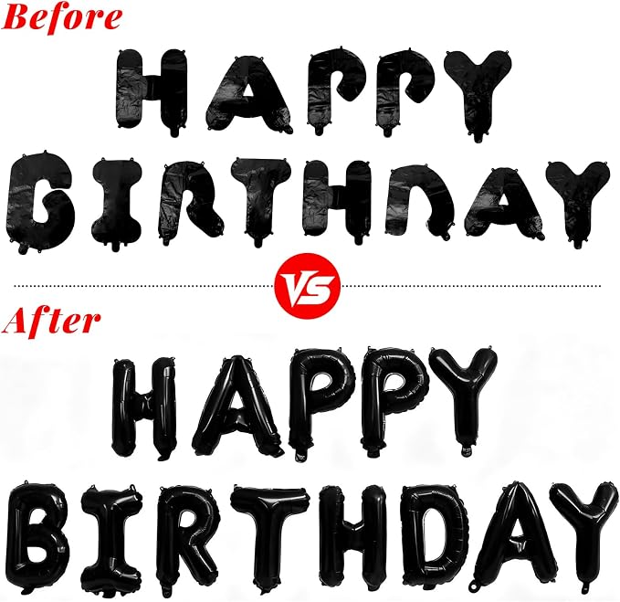 CARGEN 16in Happy Birthday Balloons Banner - Image 3