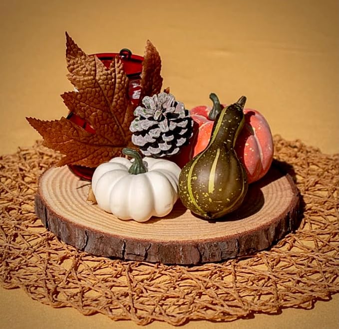 Set of 8-9 inch Wood Slices for centerpieces, Arts and Crafts, and Rustic Home - Image 3
