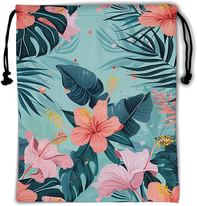 Hibiscus Syriacus Gymnastic Grip Bag by Giwawa