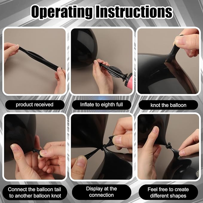 100 Pcs Link Balloon Quick Linking Latex Connected Balloons Linkable - Image 5