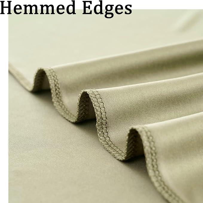10ft x 10ft Wrinkle Free Sage Green Backdrop Curtains - Image 4