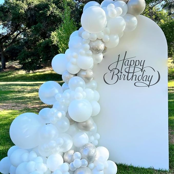 Awenztech White Balloons 12 inch - Image 5