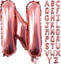Lovoir 40 Inch Large Rose Gold Letter N Balloons Big Size Jumbo Mylar Foil by Lovoir