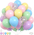 Pastel Balloons, 12 Inch Macaron Pink Blue Purple Green Yellow Ice Cream by FEYG
